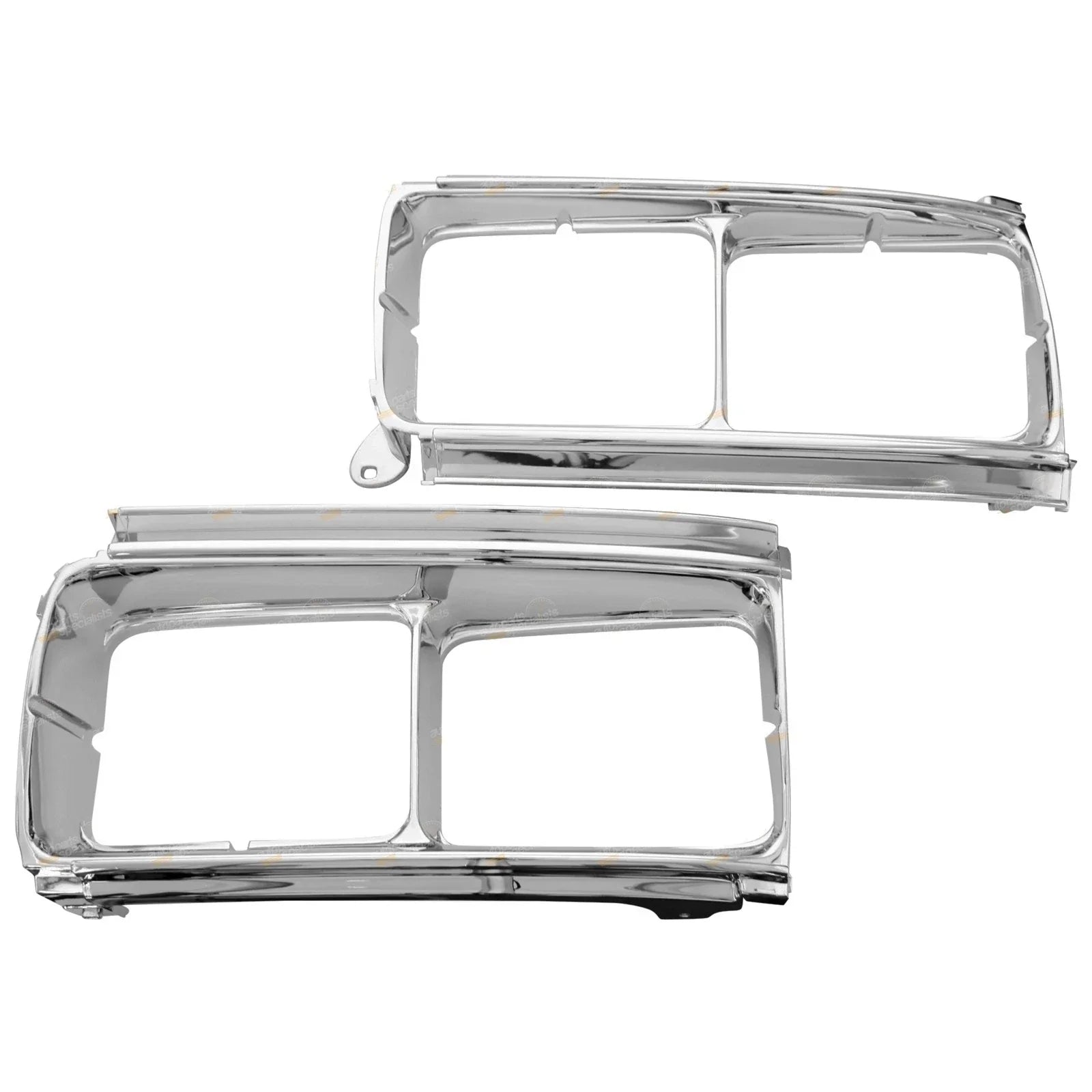 Chrome Headlight Surrounds 2 x LH+RH for Toyota Landcruiser (1990–1994)