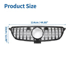 Front Upper Bumper Grille for Mercedes-Benz GLE (2015–2019) Chrome