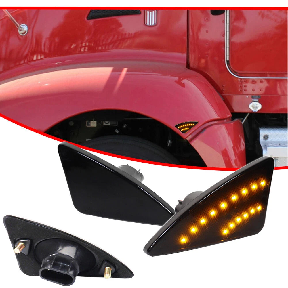 Smoke Fender Side Marker Signal Light for Kenworth T660 (2004–2019)
