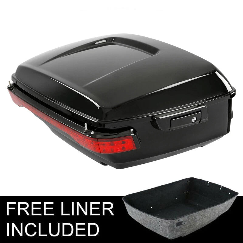 13.7" King Trunk & LED Tail Light for Harley Touring Street Glide (2014–2026)