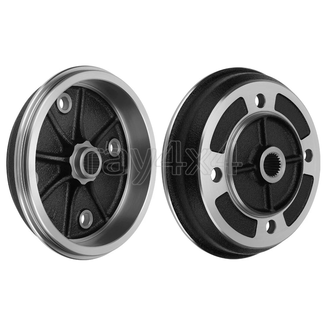 2X Front Brake Drums for Kawasaki Mule (2020–2030) KAF540 KAF540E KAF620B