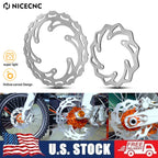 Front & Rear Brake Disc Rotors for KTM 250 SX 300 XCW XC XC-W TPI 350 EXC-F (1994–2022)