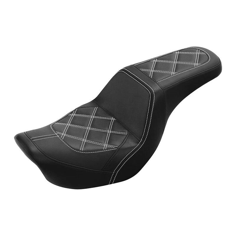 Driver Passenger Seat for Harley Dyna Low Rider Street Bob Super Wide Glide (2006–2017)