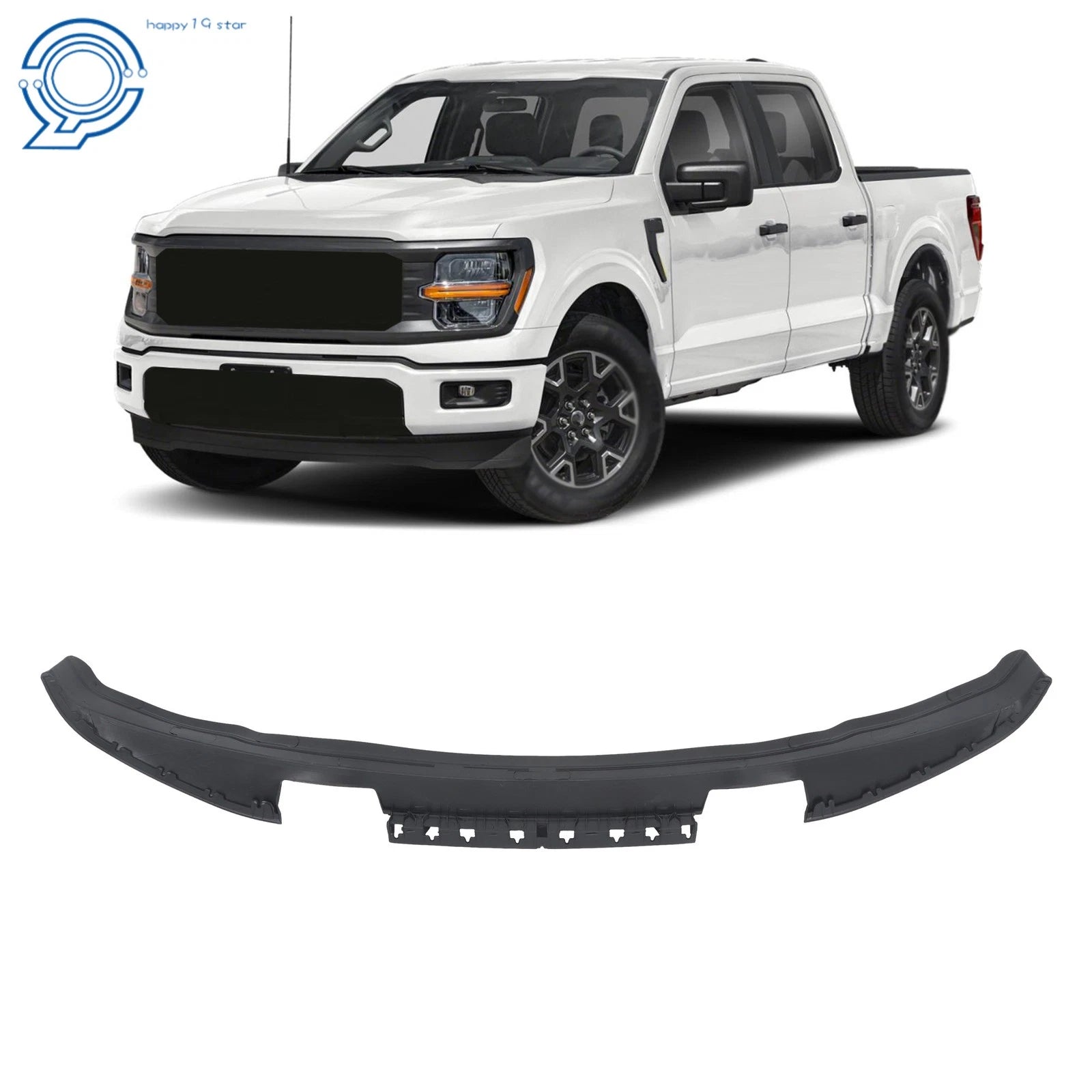 Front Lower Bumper Deflector for Ford F-150 (2021–2023) Black