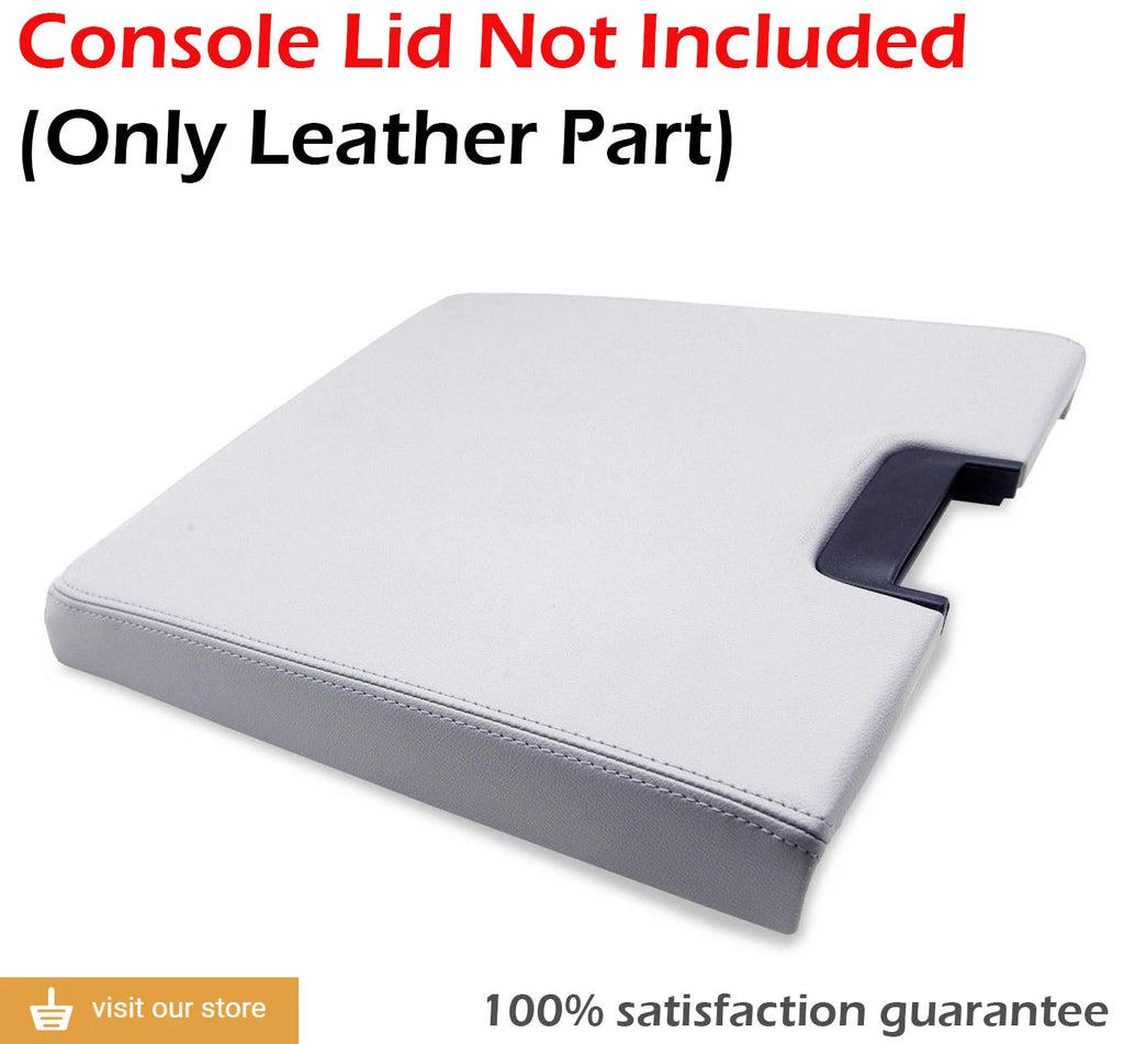 Center Console Armrest Vinyl Cover for Chevy Silverado Suburban (2007–2013) Gray