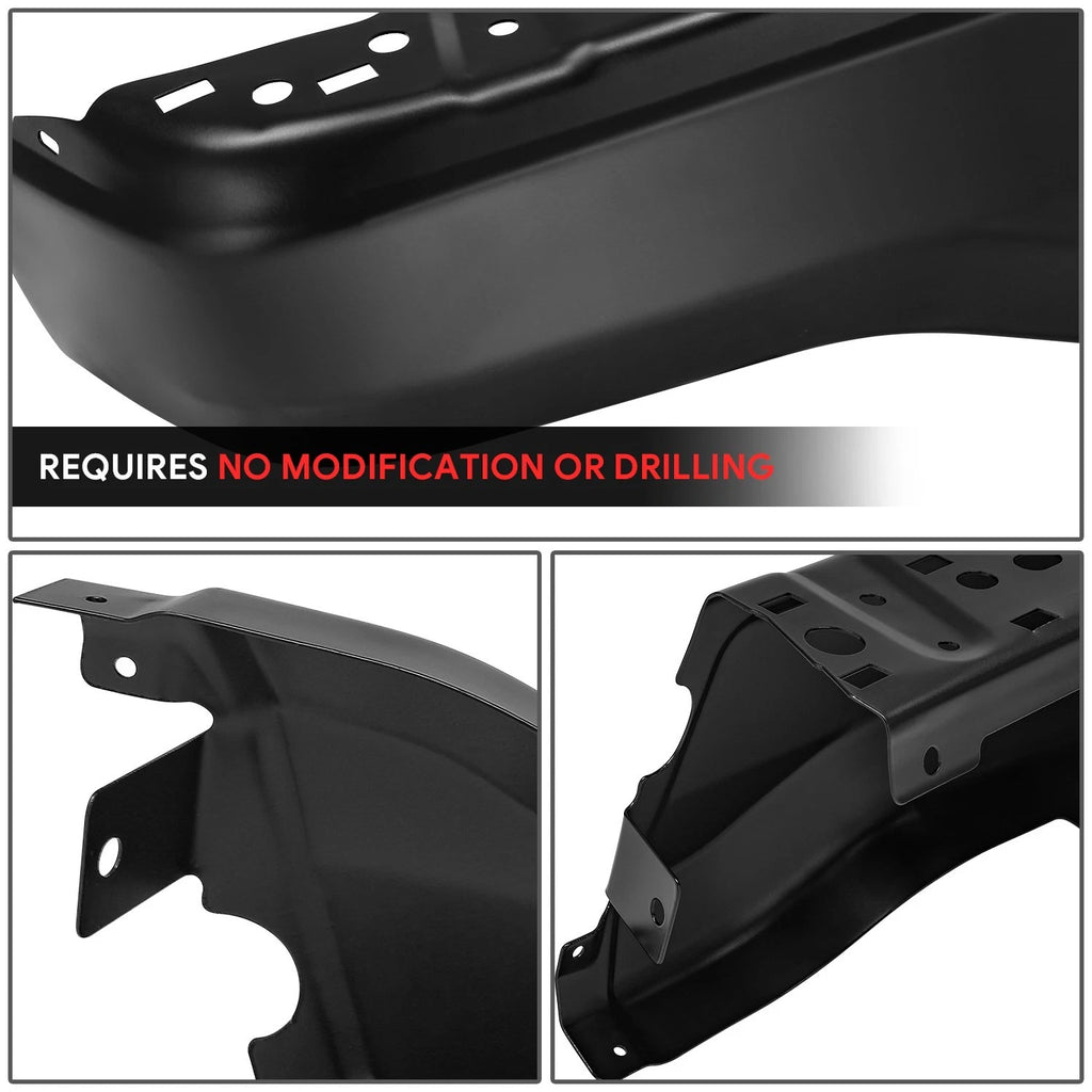 Set of 2 Black Left Rear Bumper End Caps for Ford Ranger (2019–2023)