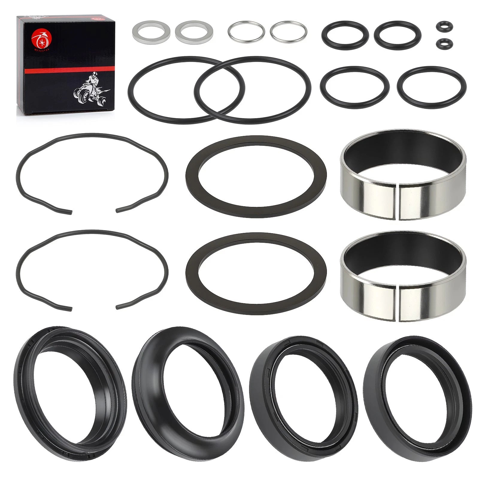 Front Fork Damper Oil Bush w/Dust Seal Kit for Suzuki GSXR600 GSXR750 (2004–2005)