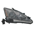 Replacement Passenger Side Halogen Headlight Lens Housing w/o Auto Leveling