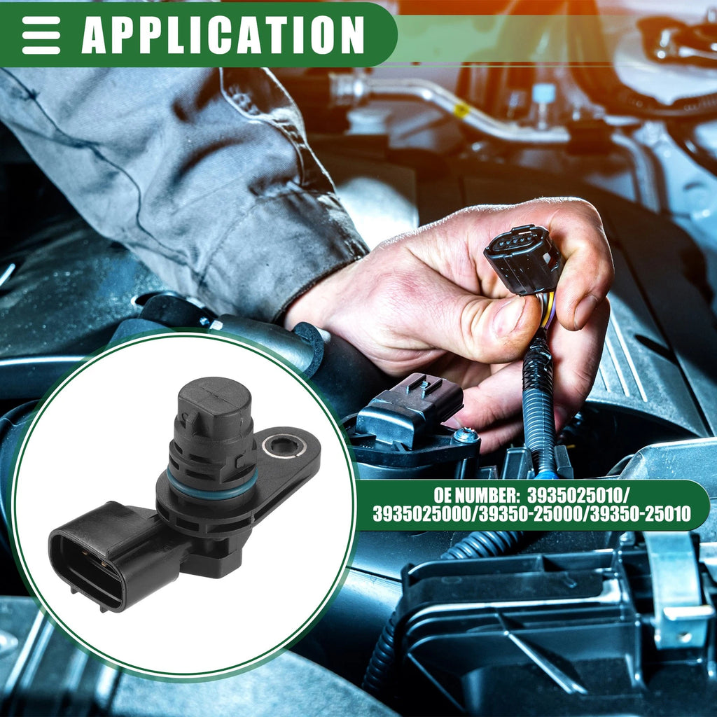 2X Engine Camshaft Position Sensor for Hyundai Santa Fe (2010–2014) No. 39350-25010