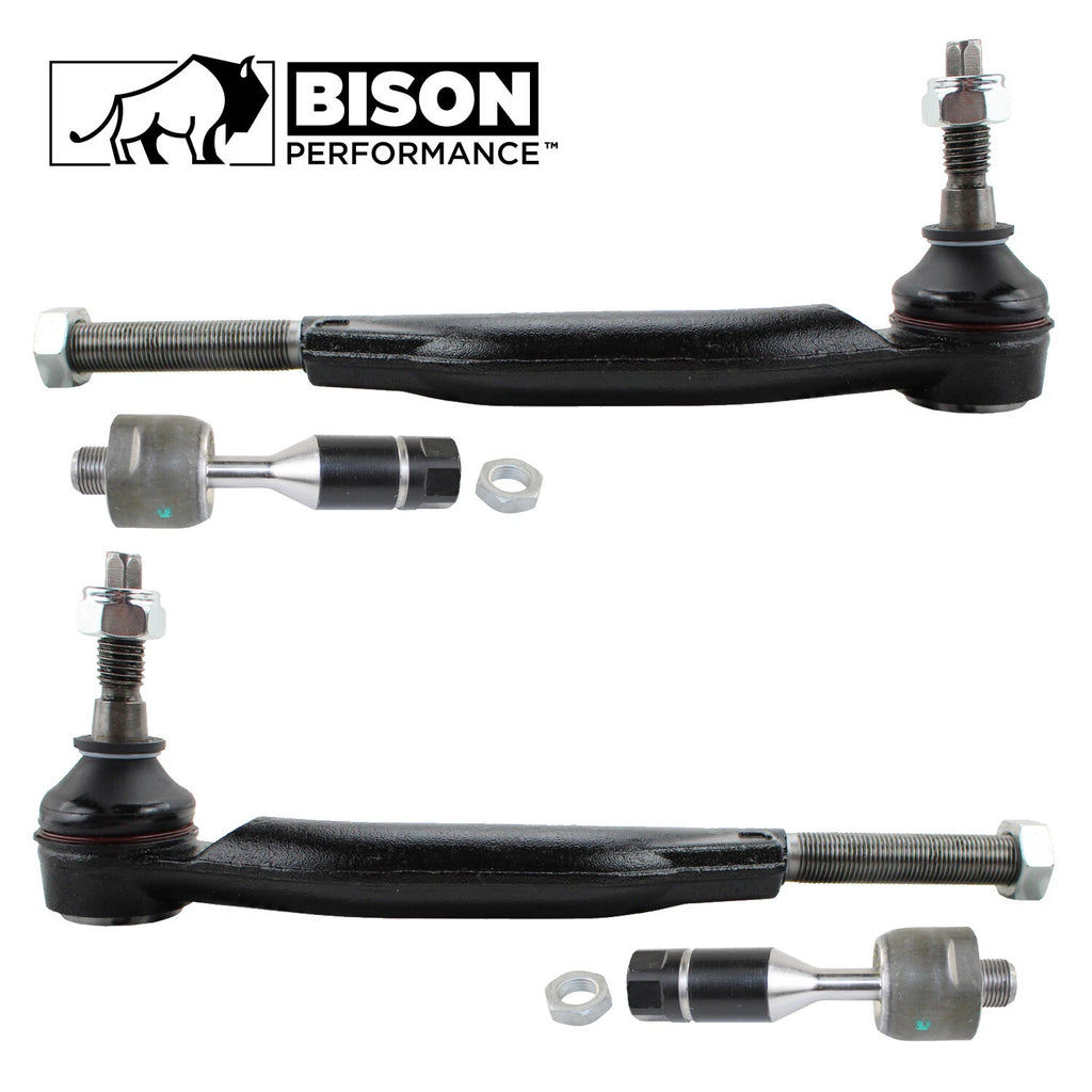 Set of 4 Inner Outer Steering Tie Rod Ends for Buick Chevy GMC
