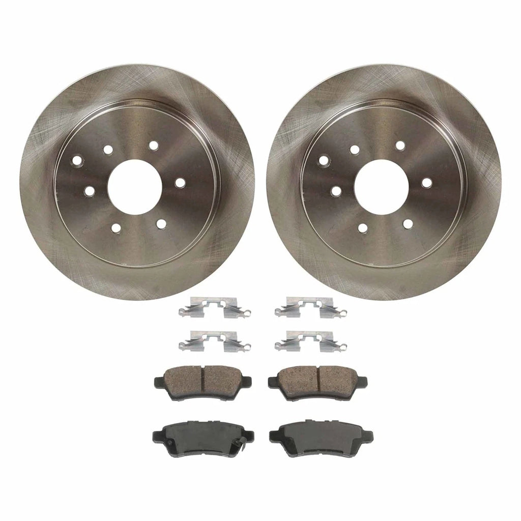 Rear Brake Disc Rotors and Pads Kit for Nissan Pathfinder (2005–2012)