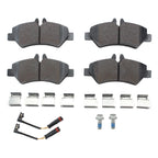 Set of 4 Hella Rear Low-Metallic Disc Brake Pads for Mercedes Sprinter 2500 (2010–2018)