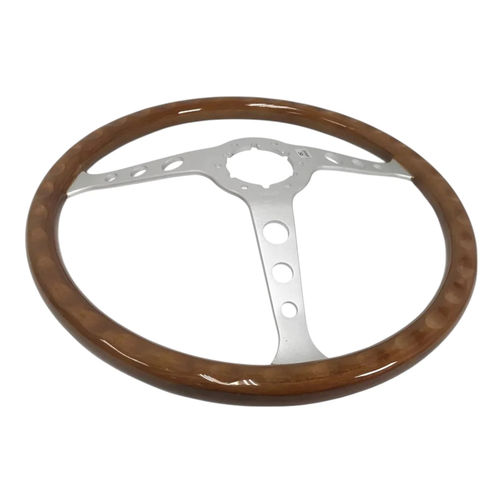 Brushed 3-Spoke Drilled Walnut Steering Wheel for 1963–1982 Corvette