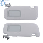 Set of 2 Sun Visors for Toyota Corolla (2009–2013) Gray W/Mirror