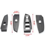 Carbon Fiber Look Inner Window Switch Panel Cover Trim for Honda Accord (2018-2022)