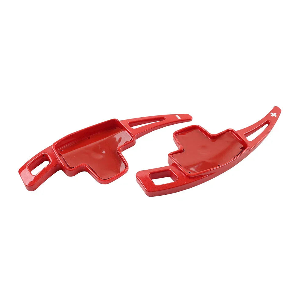 Red Steering Wheel Paddle Shifter Extensions for Benz A B C E M R S CLA CLS GLA