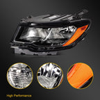 Driver Side Headlight Assembly for Jeep Compass (2017–2021) Black Housing