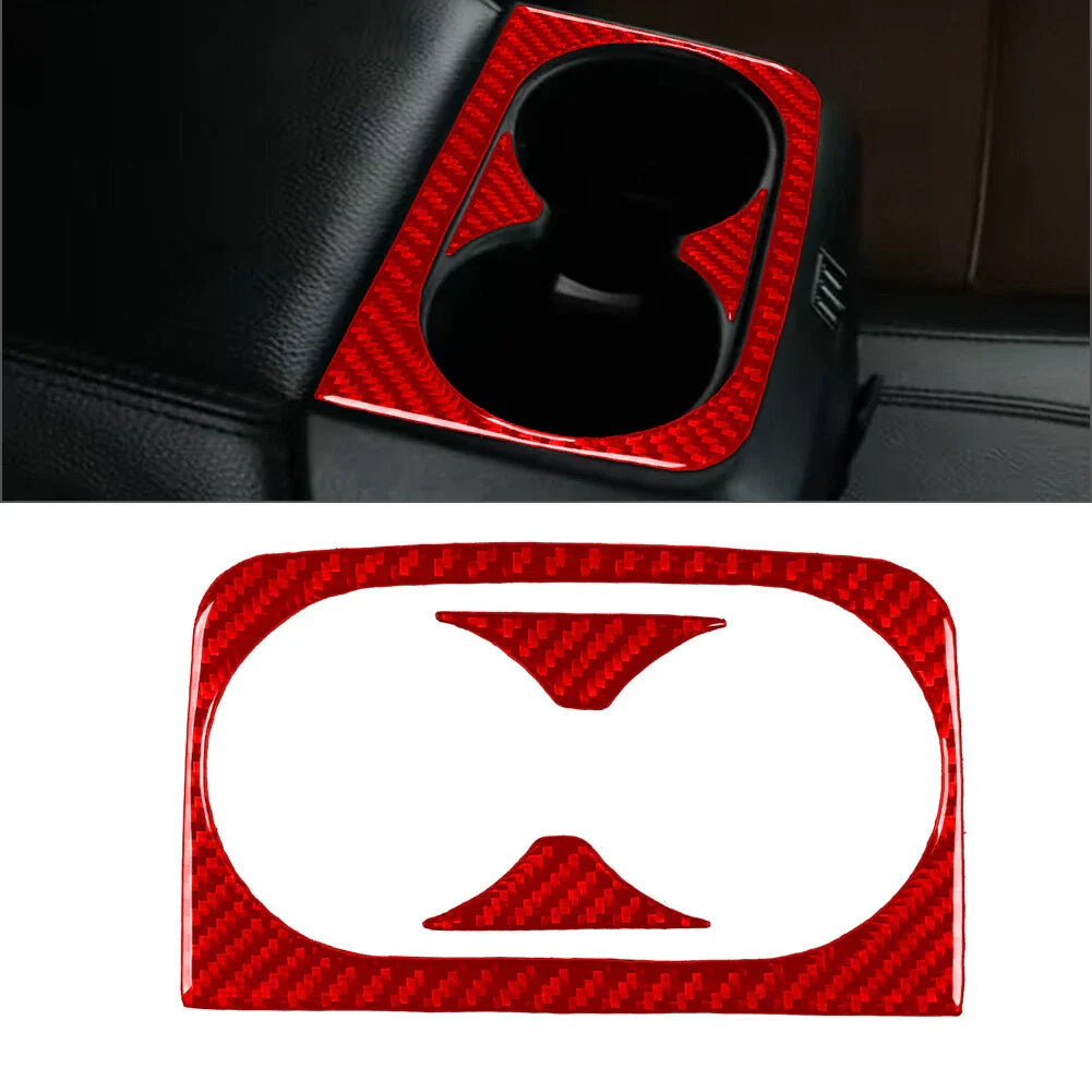 Carbon Fiber Rear Water Cup Holder Cover for Ford Ranger Sport (2015-2022)