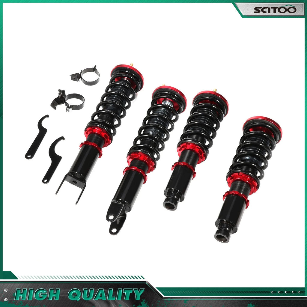 Coilovers Adjustable Height Struts Shocks Kit for Honda Civic (1988–1991)