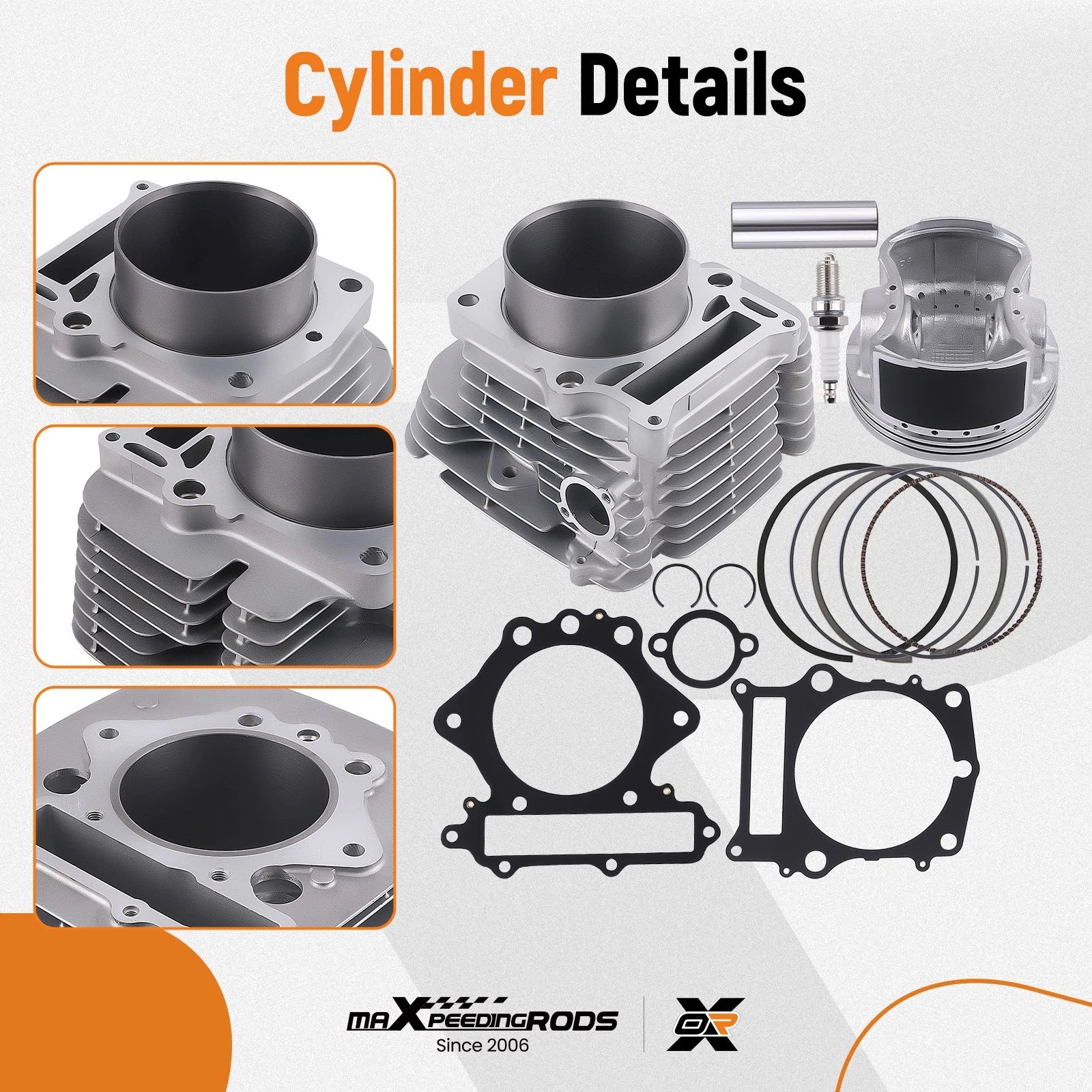 Engine Cylinder Piston Gasket Kit for Yamaha Grizzly 600 (1998-2001)