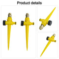 Set of 2 Metal Lawn Sprinklers with Adjustable Heads and Automatic Operation
