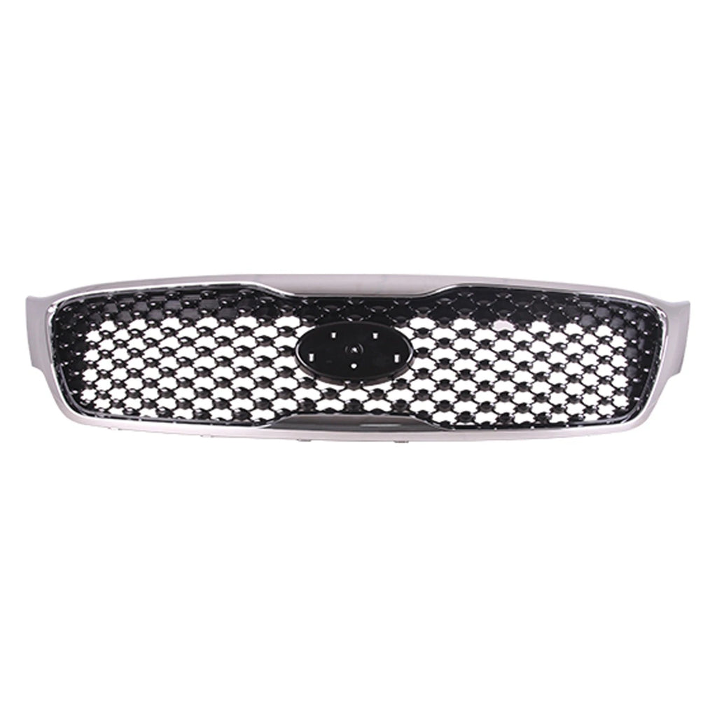 Replacement Gray Chrome/Gloss Plastic Grille For 2016-2018 Kia Sorento