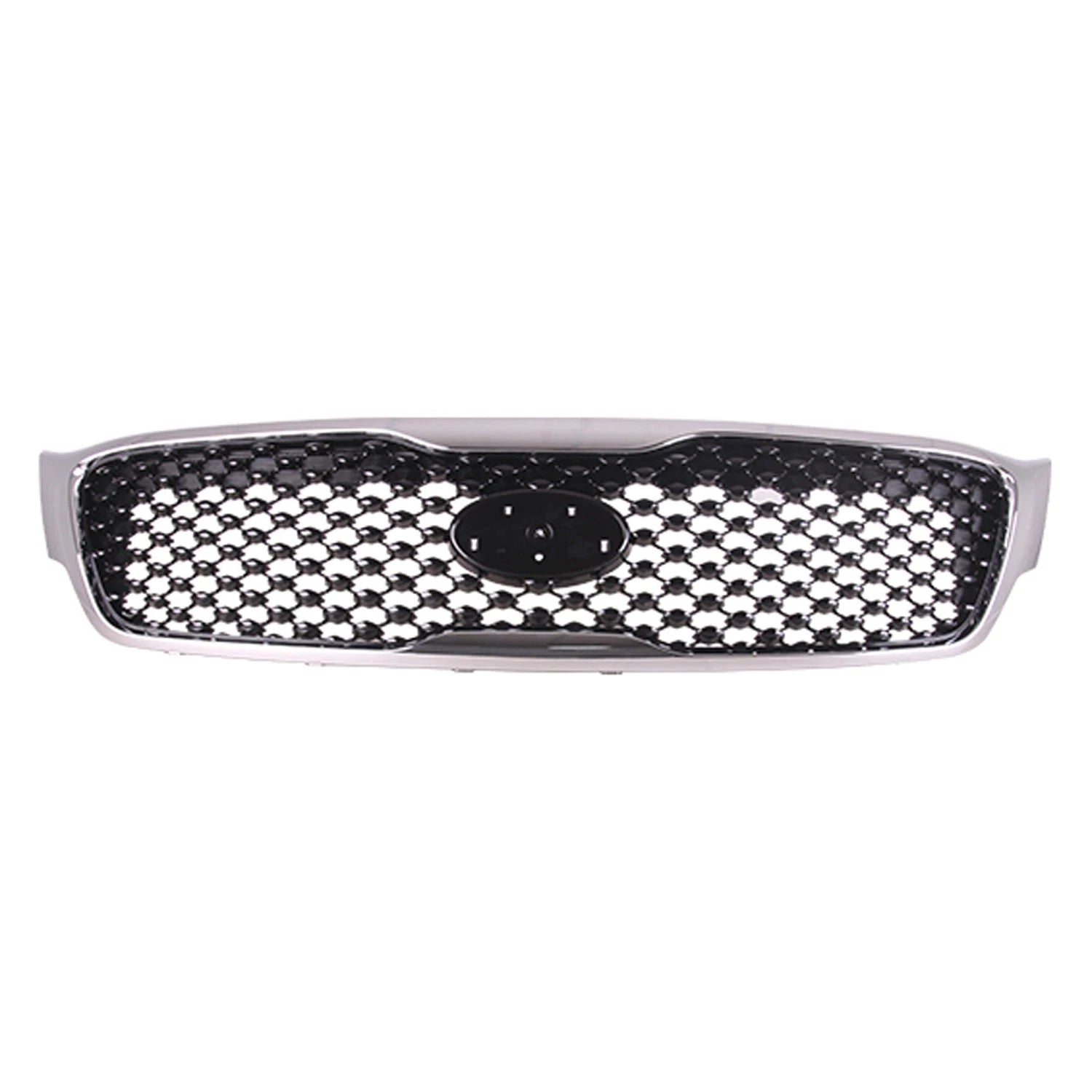 Replacement Gray Chrome/Gloss Plastic Grille For 2016-2018 Kia Sorento