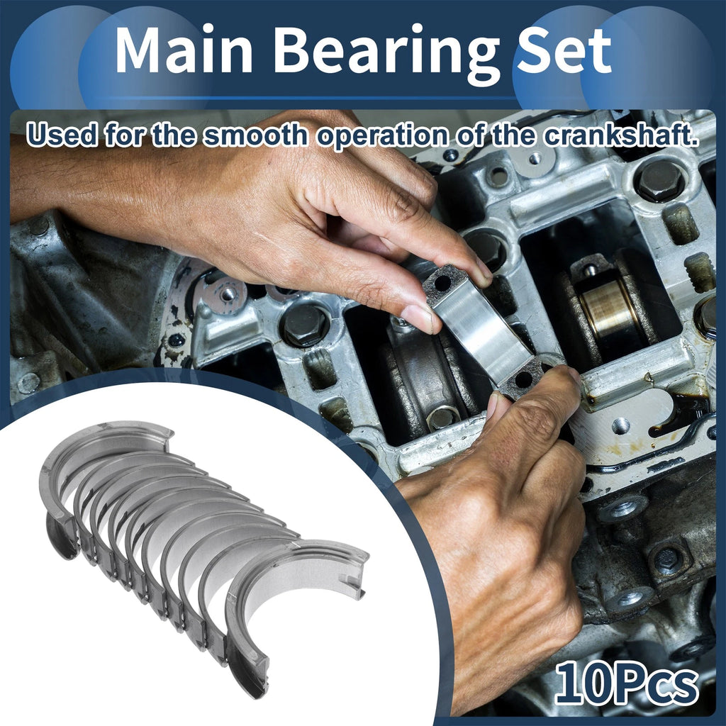 Main Bearing Set No.056105501B for Volkswagen Polo (1999–2009) 10 Pcs