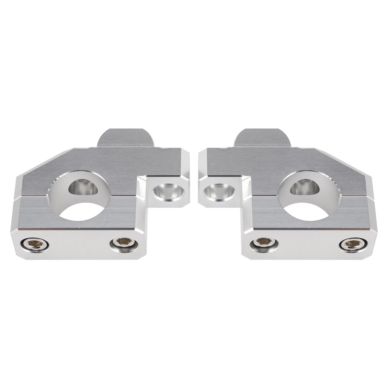 Silver Handlebar Risers for Suzuki DL1000, 1050, V-Strom, GSX-S1000 (2020–2025)