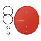 Front Red Number Plate & Clips Mount Kit for Honda Z50 Z50R (1979–1987)