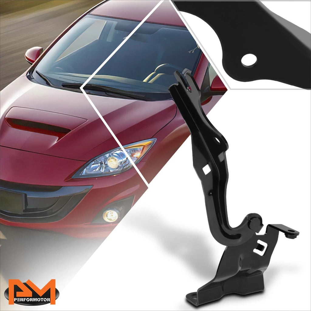 RH Passenger Side Steel Engine Hood Hinge for Mazda 3 (2010–2012)