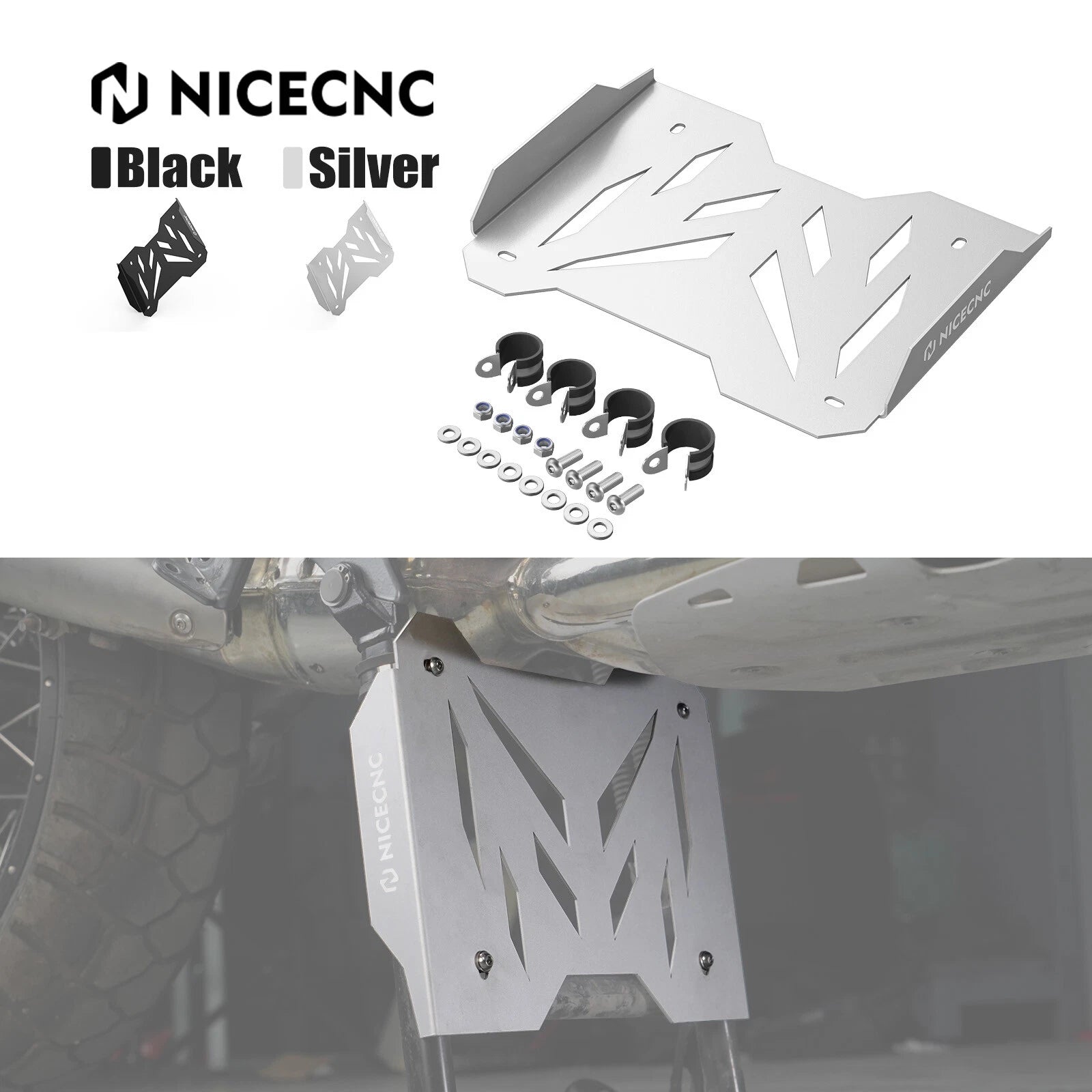 CNC Center Stand Protection Plate for BMW R1250GS Adventure (2019–2024)