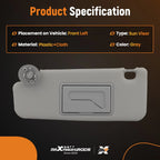 Driver Side Shield for Chevy Cruze (2011–2016) 95034256 Gray