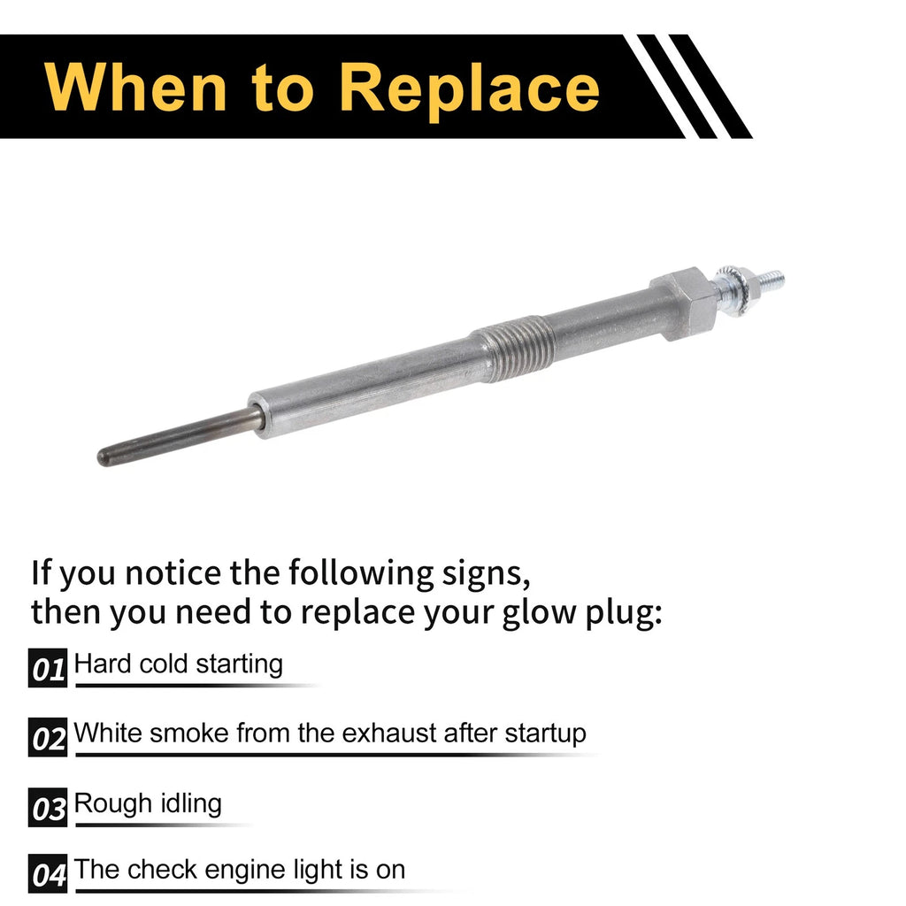Glow Plug No. 12639701 for Diesel Engines (1 Pc)