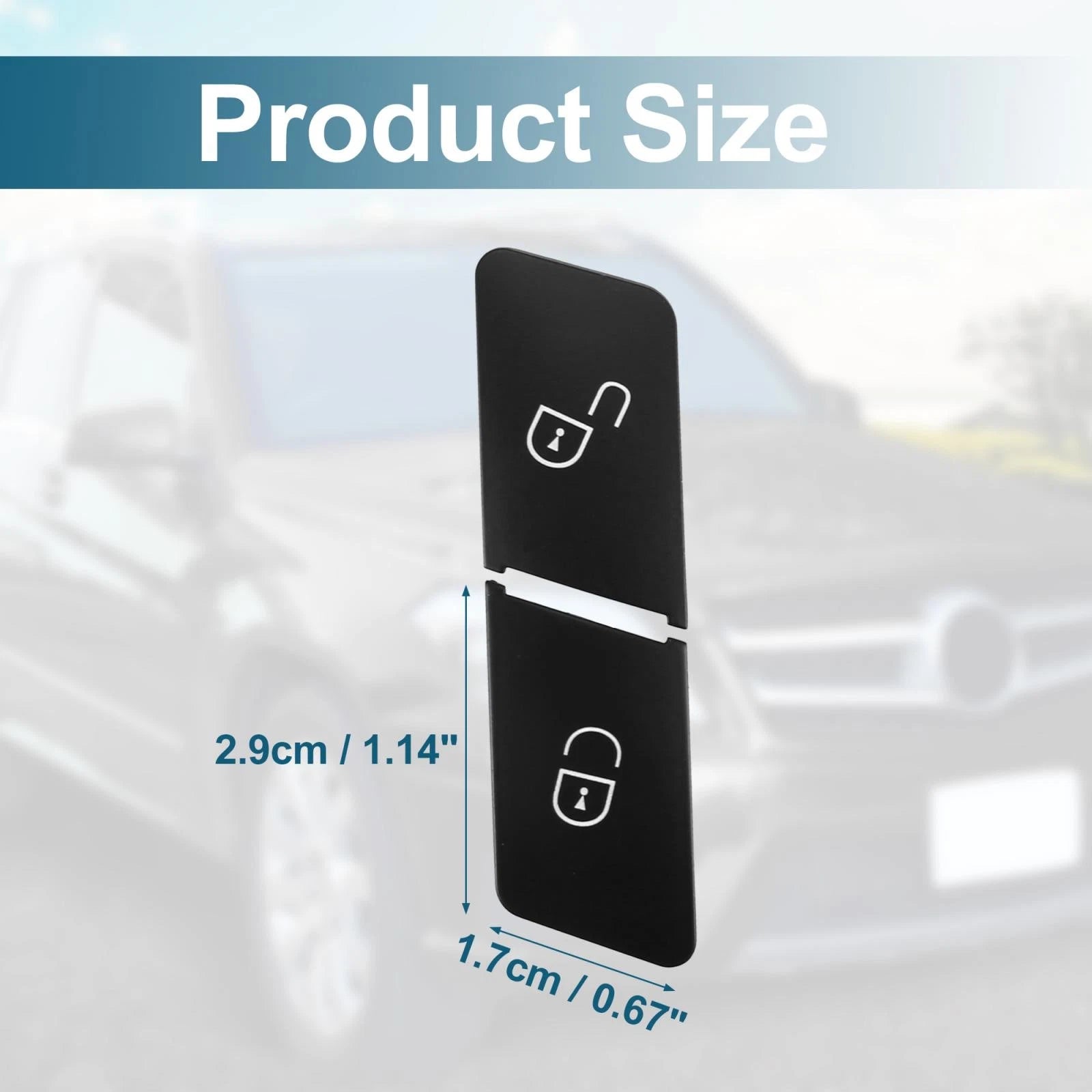Set of 2 Door Lock Control Buttons for Mercedes-Benz E400 (2014–2017)