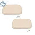 2X White Seat Back Cushion Assembly for Club Car DS (1979–2000.5)