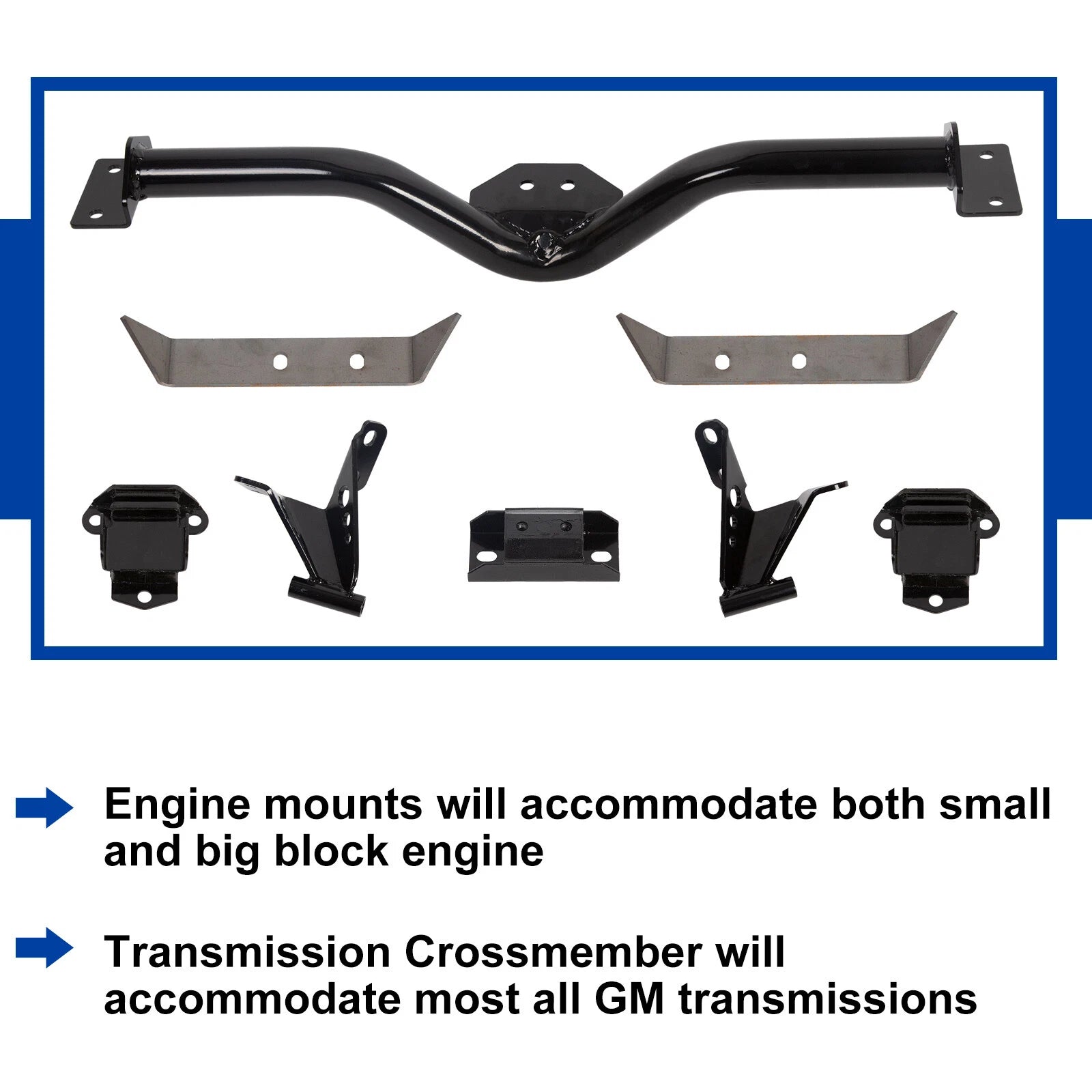 Set of Engine Transmission Mounts for Chevy 210/150 V8 Belair/Nomad (1955–1957)