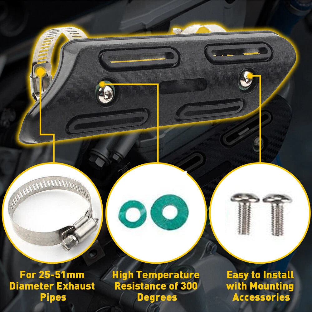 Pipe Protector Heat Shield for Yamaha YZ250F YZ450F WR250F WR450F (2003–2023)