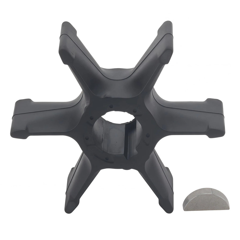 Water Pump Impeller & Key for Yamaha Outboard 40 HP (2 Stroke) (6F5-44352-00)