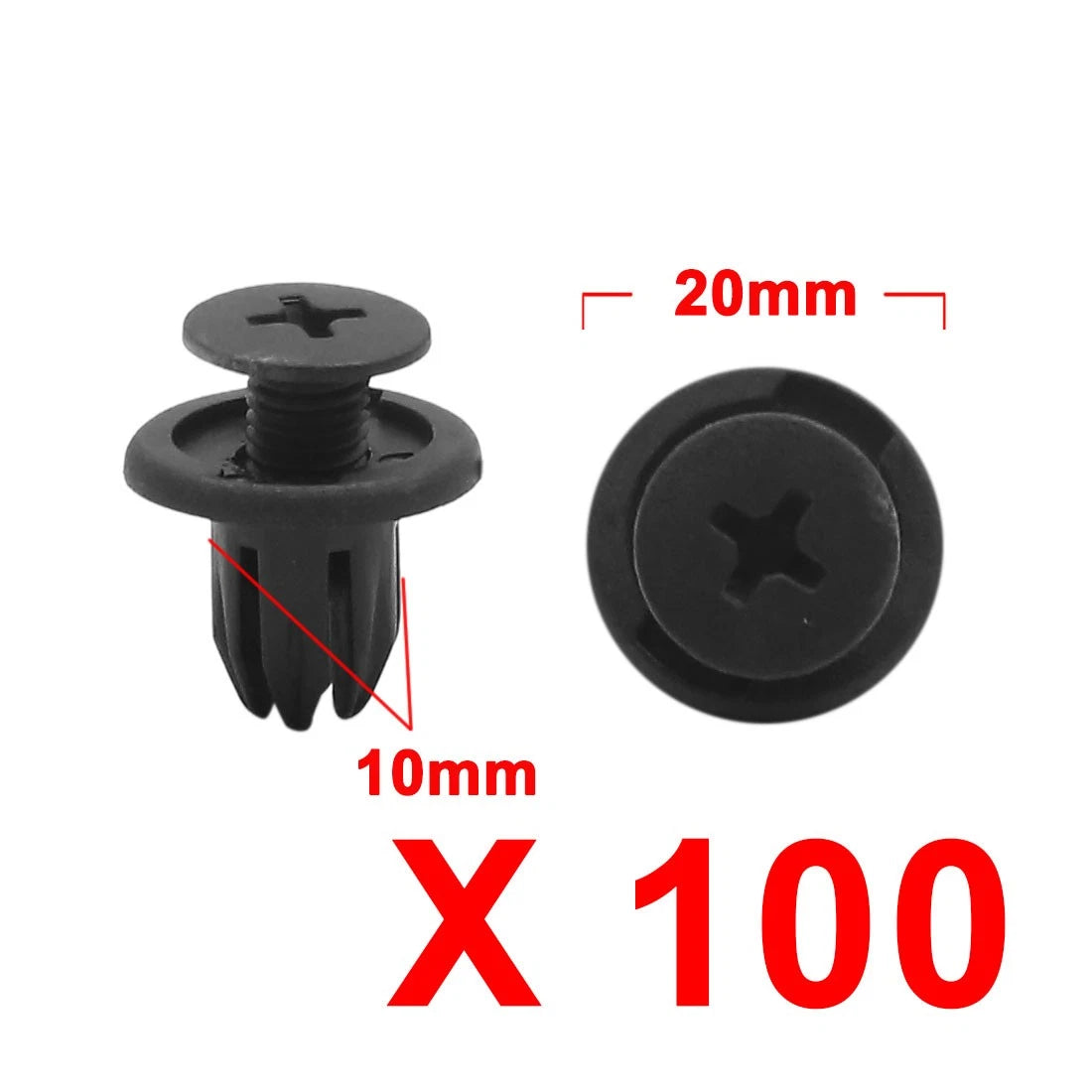 100 Pcs Bumper Trunk Clip Rivets Retainer for BMW Mini Cooper (2001–2023)