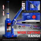 2 Ton Hydraulic Bottle Jack for Car Auto Repair (11.8")