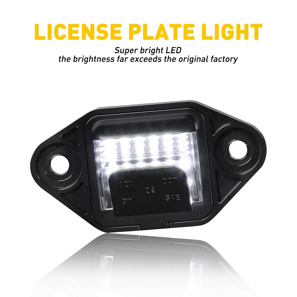 LED License Plate Light for Ford E250 E150 E350 E450 Econoline Van (1992-2018)