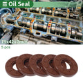 Set of 5 Oil Seal Rotary Shaft Seal FKM Rubber 19x42x7mm