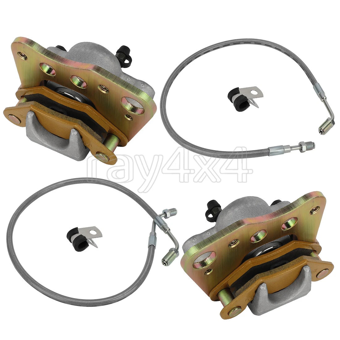 Front Brake Calipers & Hose Lines for Polaris Sportsman 500 6x6 (2001–2005)