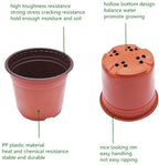 Set of 100 Plastic Plant Flower Pots for Nursery Seedlings