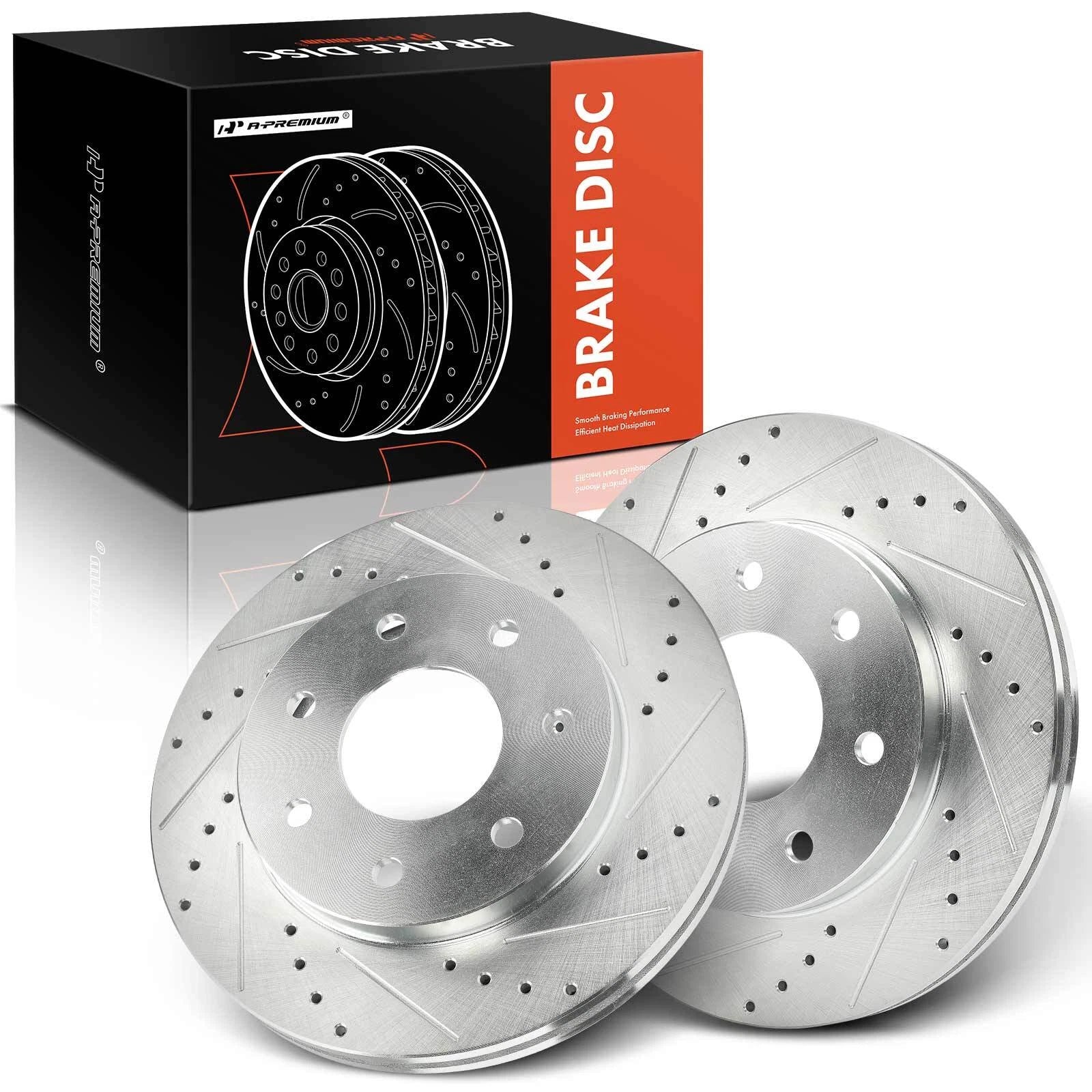 Front Side Drilled Brake Rotors for Ford F-150 (2004–2008)