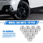10pcs M12x1.25 Wheel Lug Nut for Honda Accord (1976–1981) No.SU00300765/28171AG000