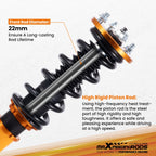 Twin-Tube Coilover Suspension Kit for Honda Accord (1998–2002) Adjustable Height