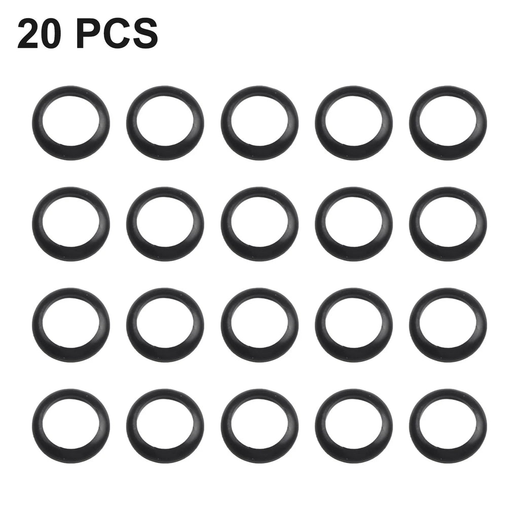 20 Pcs Elastic Winding Check Dress Ring Trim Adapter for Fishing Rods