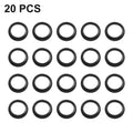 20 Pcs Elastic Winding Check Dress Ring Trim Adapter for Fishing Rods